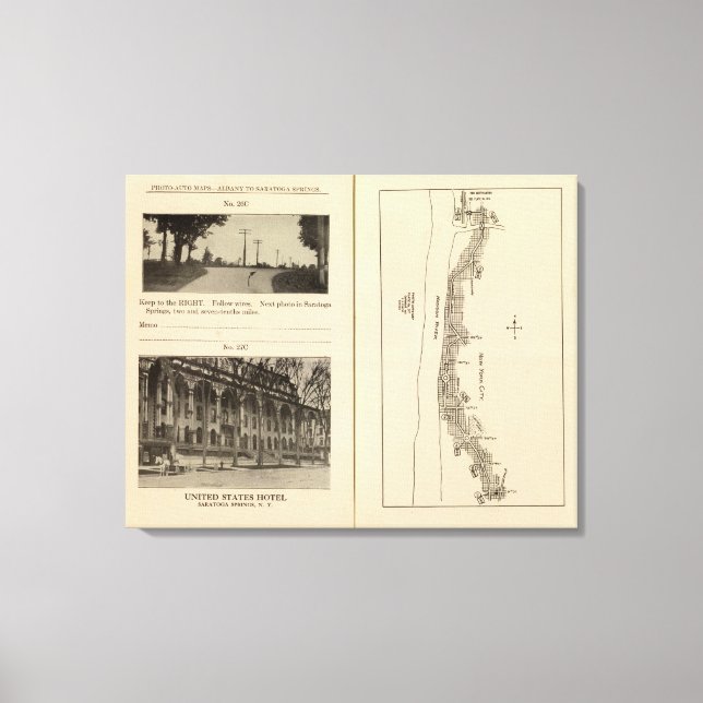 Toile Carte d'index New York City (Recto)