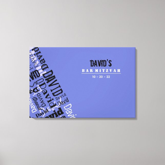 Toile Carte d'ouverture de session du Bat mitzvah de la  (Recto)