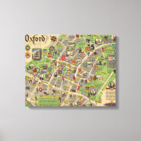 Carte d'Oxford, Angleterre (Chemins de fer britann