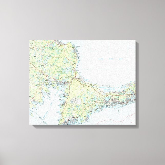 Toile Carte du Cap Cod (1986) (Recto)