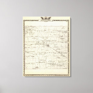Toile Carte du comté de Jefferson