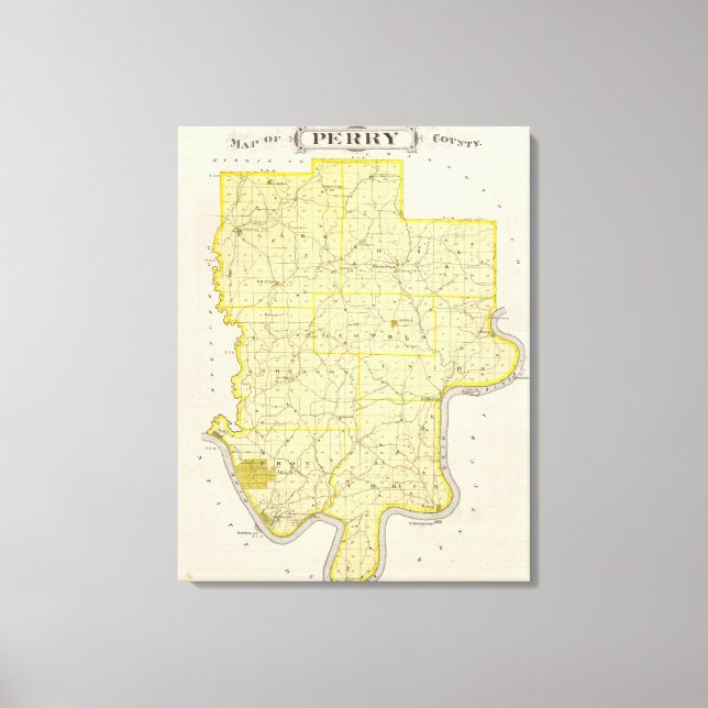 Toile Carte du comté de Perry (Recto)