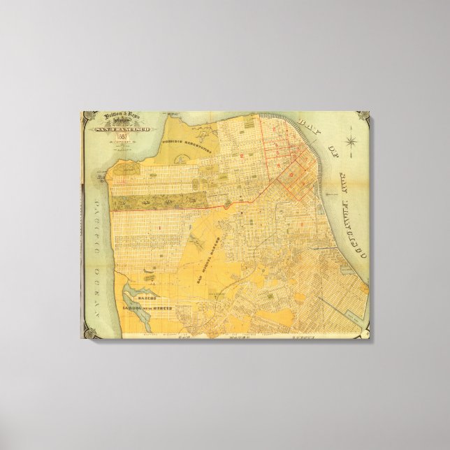 Toile Carte du Guide Britton et Rey (Recto)