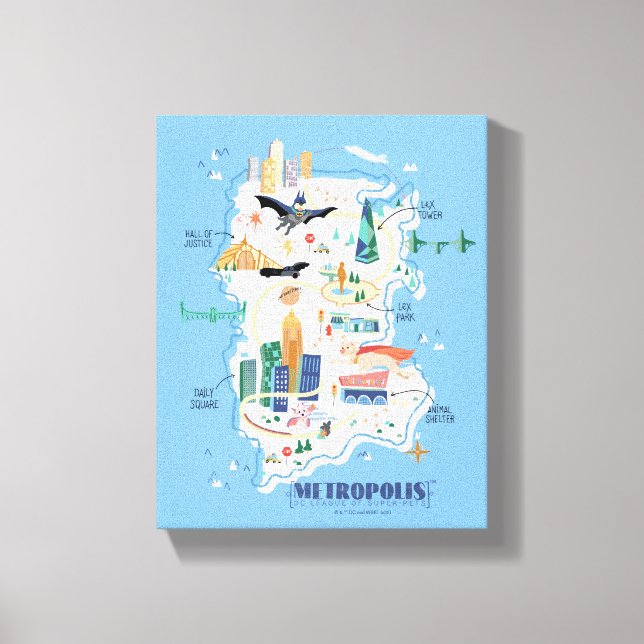 Toile Carte du livre de Metropolis (Recto)