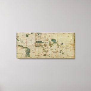 Toile Carte du monde