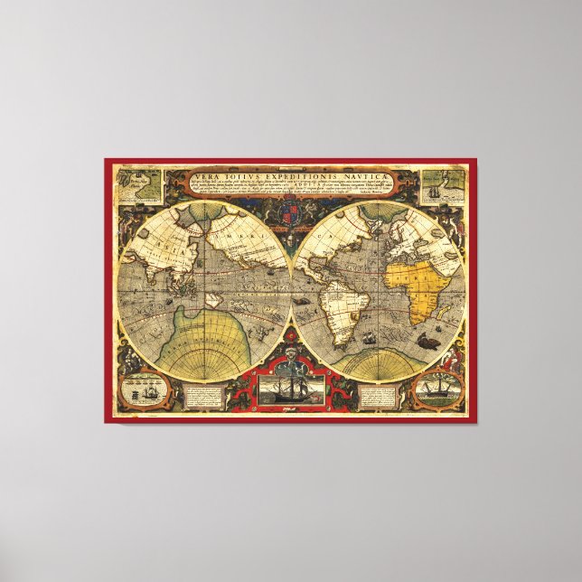 Toile Carte du monde antique n°2 (Recto)