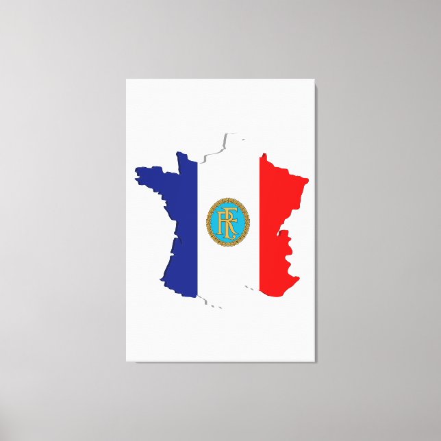 Toile Carte France (Recto)