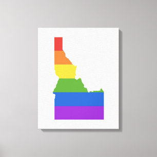 Toile Carte Gay des États-Unis   Etat de l'Idaho