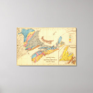 Toile Carte géologique, provinces maritimes