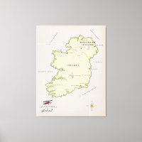 Carte illustrée de l'Irlande