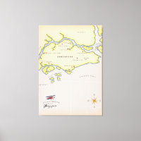 Carte illustrée de Singapour