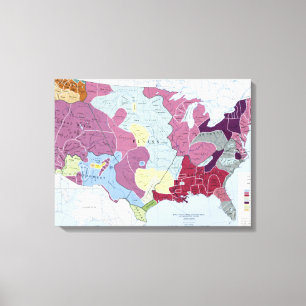 TOILE CARTE : INDIENS D'AMERIQUE