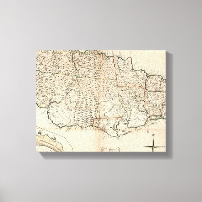 TOILE CARTE : JAMAÏQUE, 1755 2 (Recto)