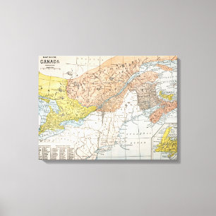 TOILE CARTE : LE CANADA ORIENTAL
