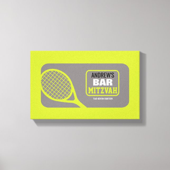 Toile Carte mémoire d'ouverture de session TENNIS Bat Ba (Recto)