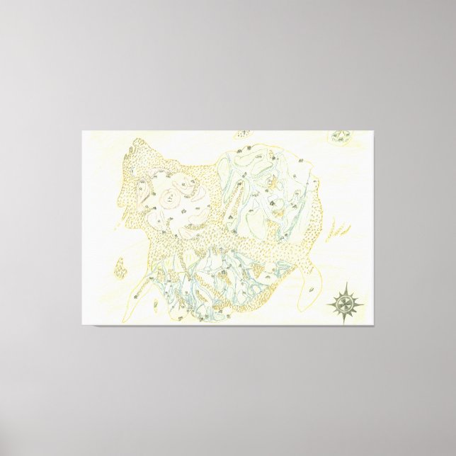 Toile Carte non étiquetée de Trino (Recto)