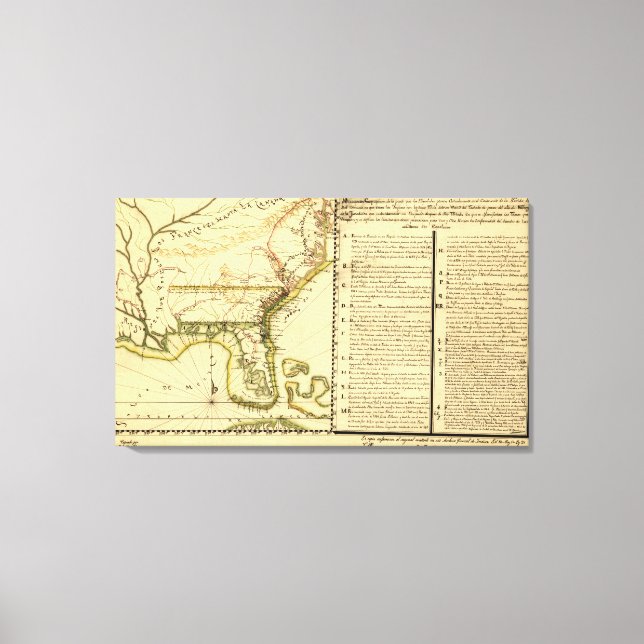 Toile Carte panoramique (espagnol) (Recto)