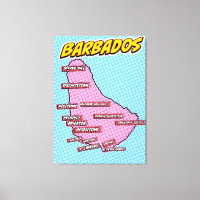 Carte Pop Art Illustrated Barbados