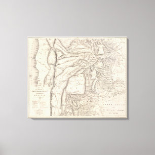 Toile Carte, provinces de Salta dans Jujuy