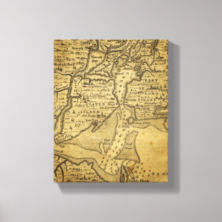 Toile Carte vintage de New York