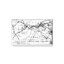Carte Western Maryland Railway 1920