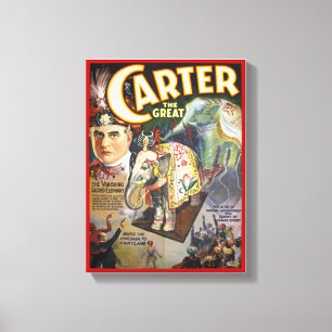 Toile Carter La Grande Poster de Magicien Vintage restau