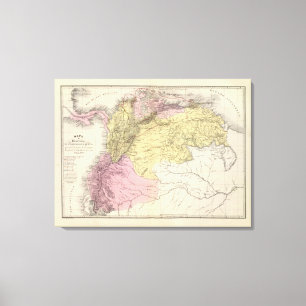Toile Cartes militaires historiques du Venezuela