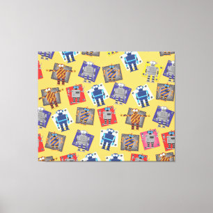 Toile Cartoon robotique mécanique