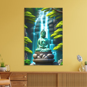 Toile Cascade Bouddha