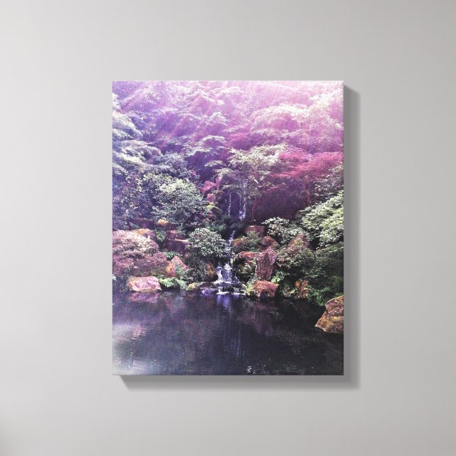 Toile Cascade du jardin japonais (Recto)