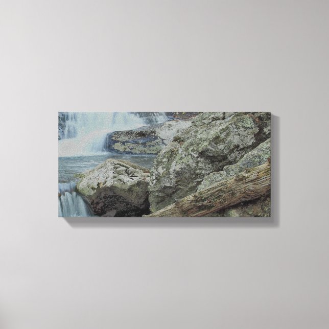 Toile Cascade, rochers et ruisseau (Recto)