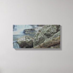 Toile Cascade, roches et un courant