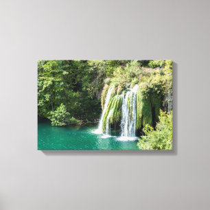 Toile Cascades dans le parc national de Plitvice - Croat