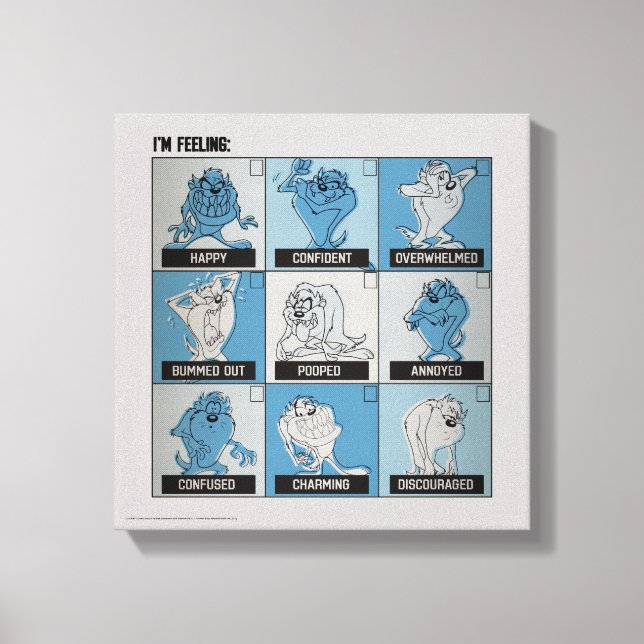 Toile Case à cocher Émotion TAZ™ (Recto)