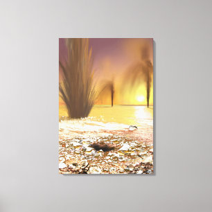 Toile Casquette de glace polaire sud de Martian