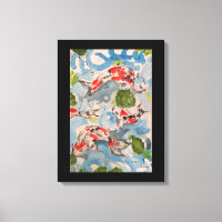 Casquette d'impression japonais Koi 18x24