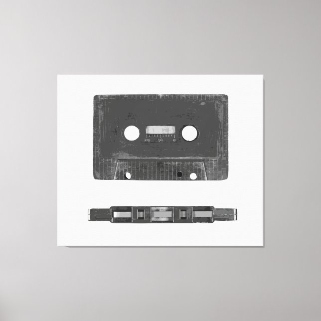 Toile cassette audio rétro (Recto)