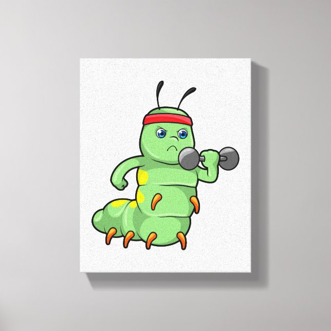 Toile Caterpillar at Strength entraînement avec Dumbbell (Recto)