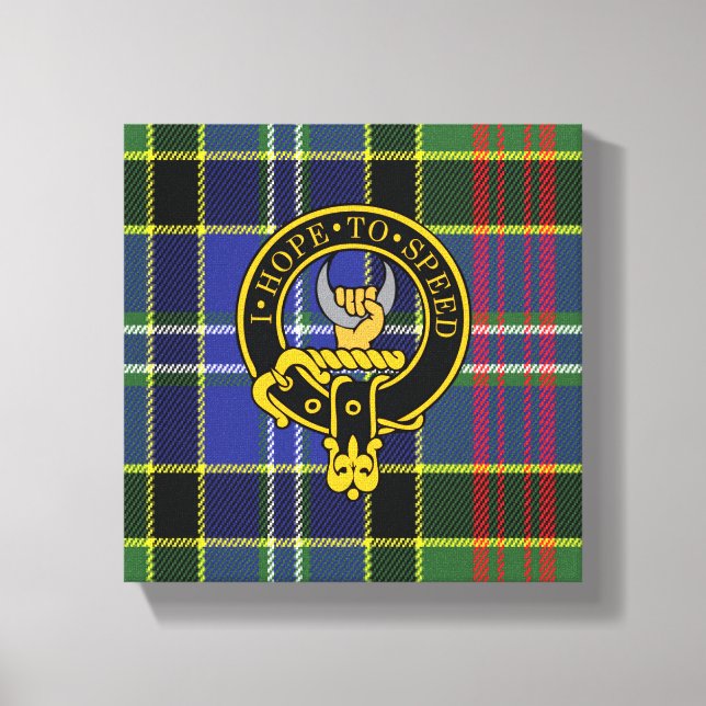 Toile Cathcart Scottish Crest et Tartan Canvas (Recto)