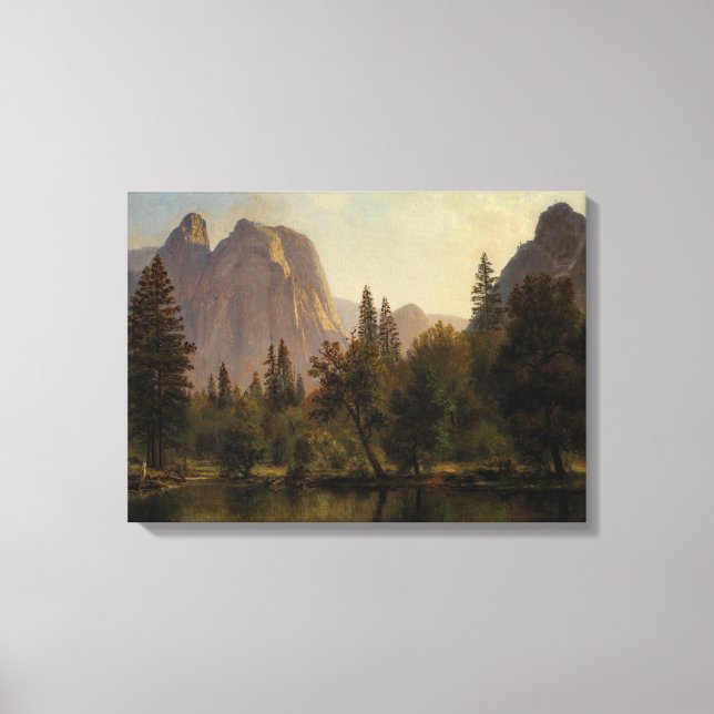 Toile Cathédrale de Bierstadt Roches Peinture Yosemite (Recto)