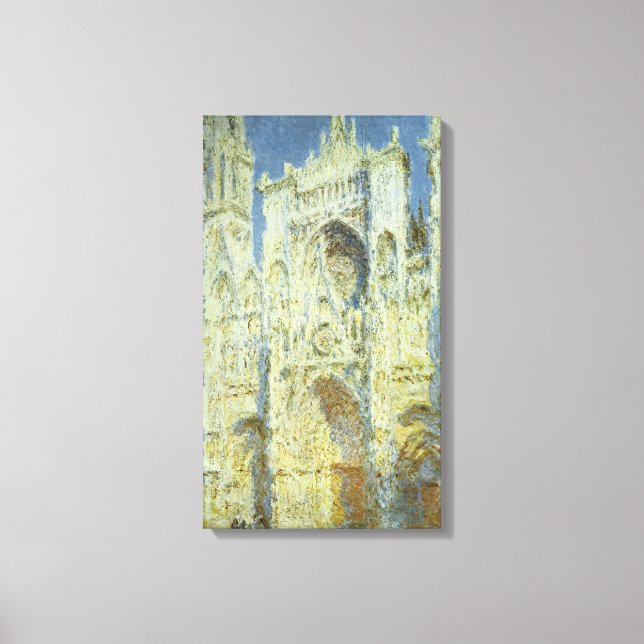 Toile Cathédrale de Rouen Façade Ouest Lumière du soleil (Recto)