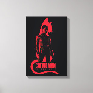 Toile Catwoman Selina Kyle Chat Silhouette