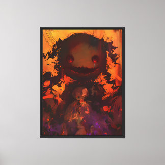 Toile Cauchemar de poupée effrayante Surréaliste sombre 
