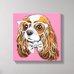 Toile Cavalier King Charles Spaniel Portrait