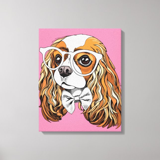 Toile Cavalier King Charles Spaniel Portrait (Recto)