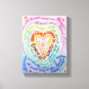 Toile Ce que le cancer ne peut pas faire Peinture cardia