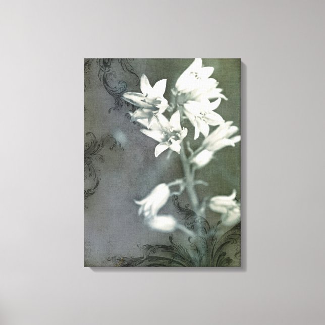 Toile Cellules bleues en noir et blanc (Recto)