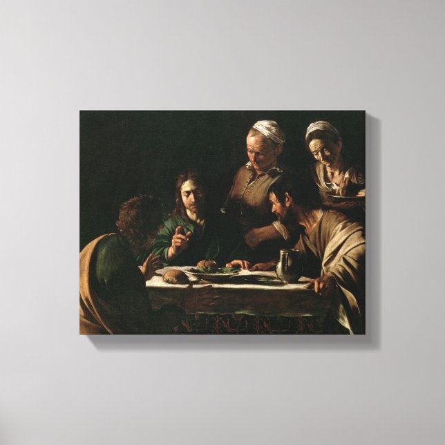 Toile Cène à Emmaüs, 1606 (Recto)