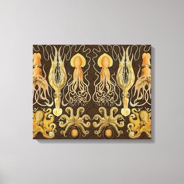 Toile Cephalopod poulpe calmar Nature marine (Recto)