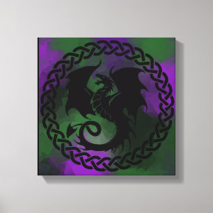 Toile Cercle celtique Dragon